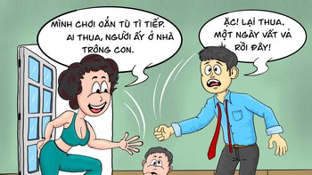 Phụ huynh chơi oẳn tù tì suốt mùa cúm