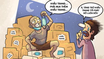 Tàng trữ khẩu trang tới phát rồ luôn rồi