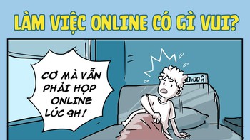 Vì dịch cúm, hôm nay tôi được ở nhà làm việc online