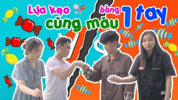 Minigame: Lựa kẹo cùng màu bằng 1 tay