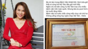 Mỹ Tâm âm thầm góp số lượng lớn nước rửa tay và khẩu trang cho hàng loạt bệnh viện cả nước