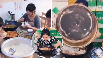 Cô gái 'càn quét' tất cả món ăn khiến người xung quanh 'đứng hình'