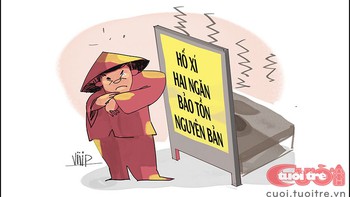 Hố xí hai ngăn giữa Hà Nội