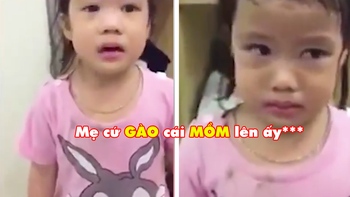 Bé gái muốn mẹ mắng nhẹ nhàng hơn