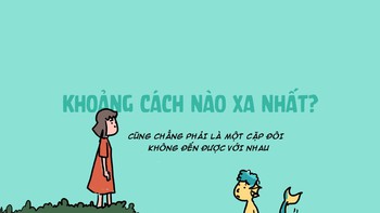 Khoảng cách xa nhất không phải tính bằng km