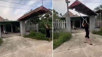 Cửa cổng tự động chạy bằng 'cơm'