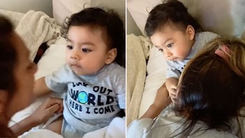 Không có gì cản được con khi đang xem phim hoạt hình yêu thích nhất
