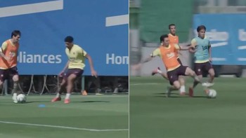 Messi khiến đồng đội 'khổ sở' trong buổi tập đầu tiên sau dịch Covid-19