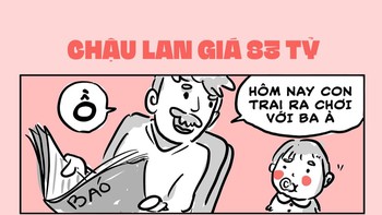 Cậu bé tuổi rưỡi bị sốc trước chậu lan 83 tỉ đồng