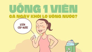 Uống 1 viên, cả ngày khỏi lo uống nước?