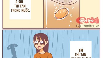 C sủi thì tan trong nước, còn em thì sao?