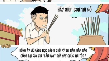 Thi tốt nghiệp đến nơi rồi, còn không mau đi chùa