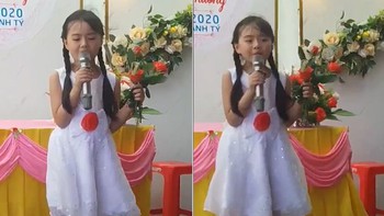 Bé gái hát 'Mẹ yêu ơi' khiến cả đám cưới rút điện thoại ra quay