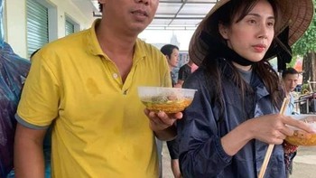 Hình ảnh ăn vội bát mì và đôi bàn tay của Thủy Tiên gây xúc động