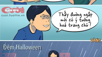 Một đêm Halloween 'sấp mặt'