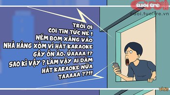 Trị nạn ô nhiễm karaoke bằng bản tin thời sự