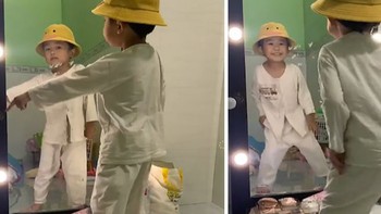 Bé trai nhảy siêu dẻo trên nền nhạc 'Hết mana'