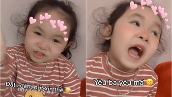 Cười xỉu với bé gái 3 năm học mẫu giáo xin thề chưa yêu ai