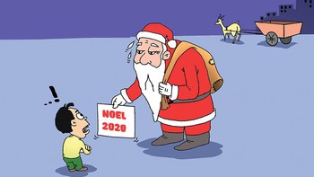 Mùa lễ hội cuối năm 2020: Ông già Noel xin lỗi hẹn với trẻ em