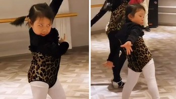 Bé gái nhảy dance có biểu cảm siêu hài hước