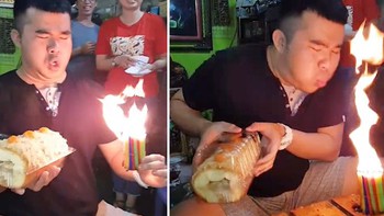 Pha thổi nến sinh nhật 'áp lực nhất năm' khiến nhiều người bật cười