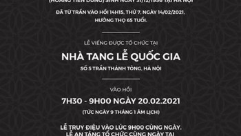 Truyền thông không tác nghiệp trong tang lễ NSND Hoàng Dũng