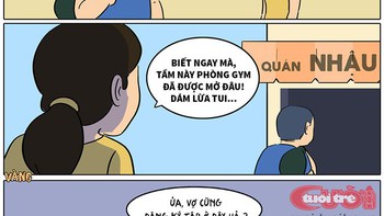 Chồng đi tập gym, vợ sinh nghi, bí mật theo dõi