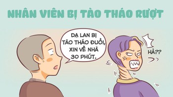Bà sếp cạn lời với nhân viên bị Tào Tháo rượt