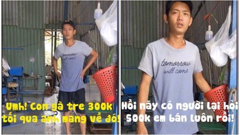 Chồng nổi quạu khi vợ bán gà được giá