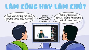 Thanh niên quyết chí làm công chứ không làm chủ