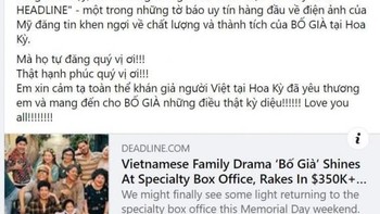 Bố già của Trấn Thành được báo Mỹ khen 'tỏa sáng tại phòng vé'