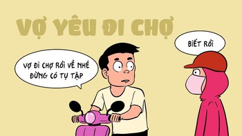 Vợ đi chợ rồi về, đừng tụ tập nơi đông người