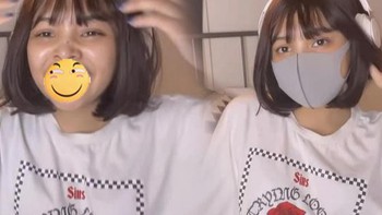 Mỹ nhân YouTube hóa... 'hú hồn' khi lột bỏ khẩu trang đang đeo
