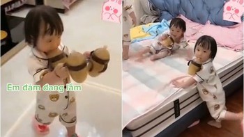 Bố trẻ 'nhàn tênh' dù nhà có 3 'bình rượu mơ' sinh 3