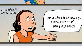Rau có sâu tức là rau sạch
