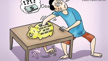 Vét ít tiền mua bánh trung thu
