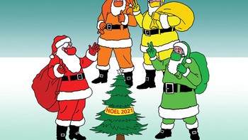 Vì sao ông già Noel có nhiều màu?