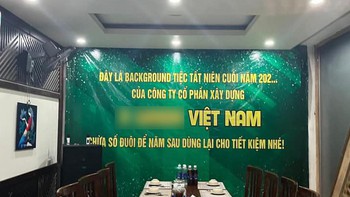 Ảnh vui 21/1: Background liên hoan công ty kiểu 'làm gấp cho chị'