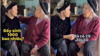 2 cụ bà tranh luận 'ai nhiều tuổi hơn?'