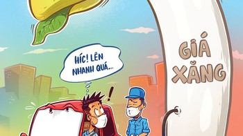 Giá xăng 'mọc' nhanh hơn giá đỗ
