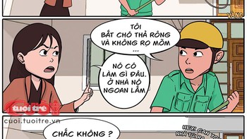 Chó nhà tôi ngoan lắm!
