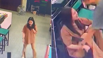 Cô gái ngồi 'thủng ghế'