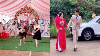 Cô gái mới hôm nào bắt được hoa cưới nay chàng đã rước về dinh