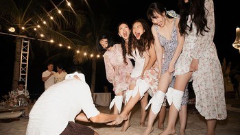 Ảnh vui sao Việt 24/6: Siêu mẫu Hoàng Yến trèo mái nhà dọn rác