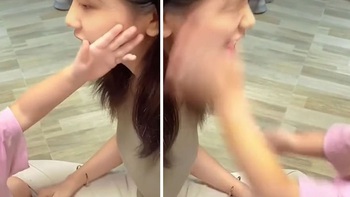Con gái 'lỡ tay' tát mẹ khi đang chơi trò chơi