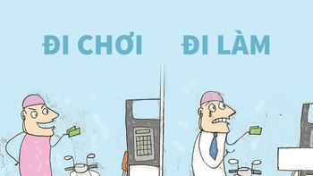 Mua xăng lúc đi chơi và lúc đi làm