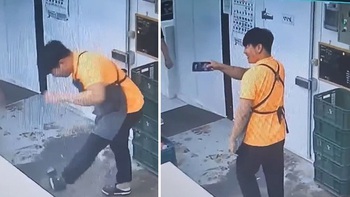 Thót tim với màn tung hứng điện thoại đỉnh cao bằng chân