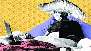 Làm việc trên giường, có bình thường?