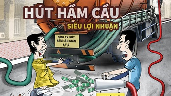 'Ăn' trên... hầm cầu