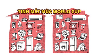 Tìm điểm khác biệt giữa 2 bức tranh World Cup trong 30 giây